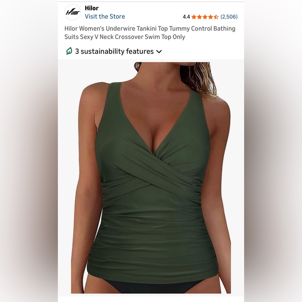 Underwire Tankini Top